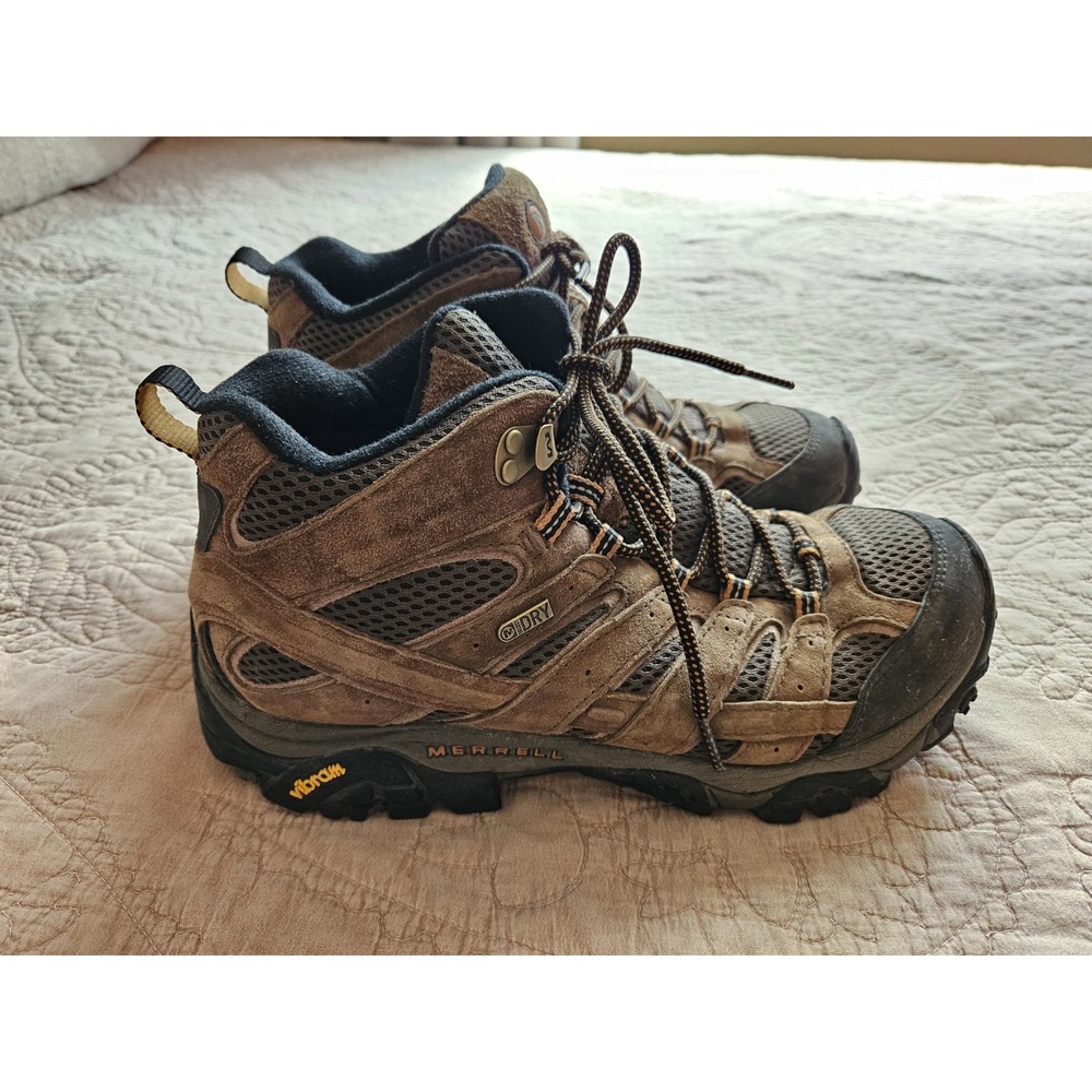 Merrell Men's Moab 2 Mid Waterproof Hiking Boot Vibram, Earth (J06051), 8.5 M - Picture 4 of 10